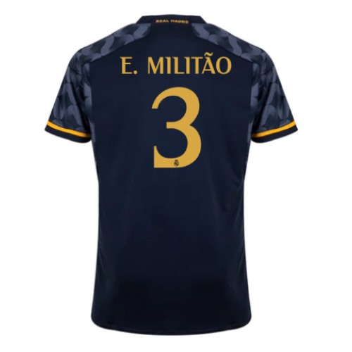 Maillot de foot Real Madrid Eder Militao #3 Extérieur 2023-24 Manches Courte